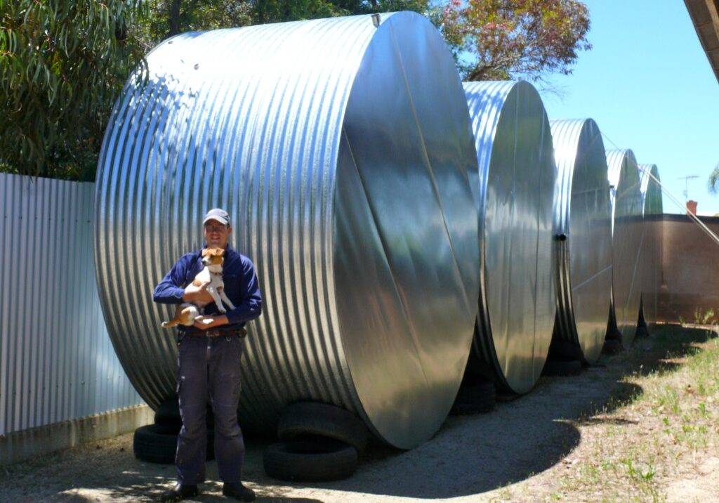 4000 Gallon Rain Water Galvanised Tanks